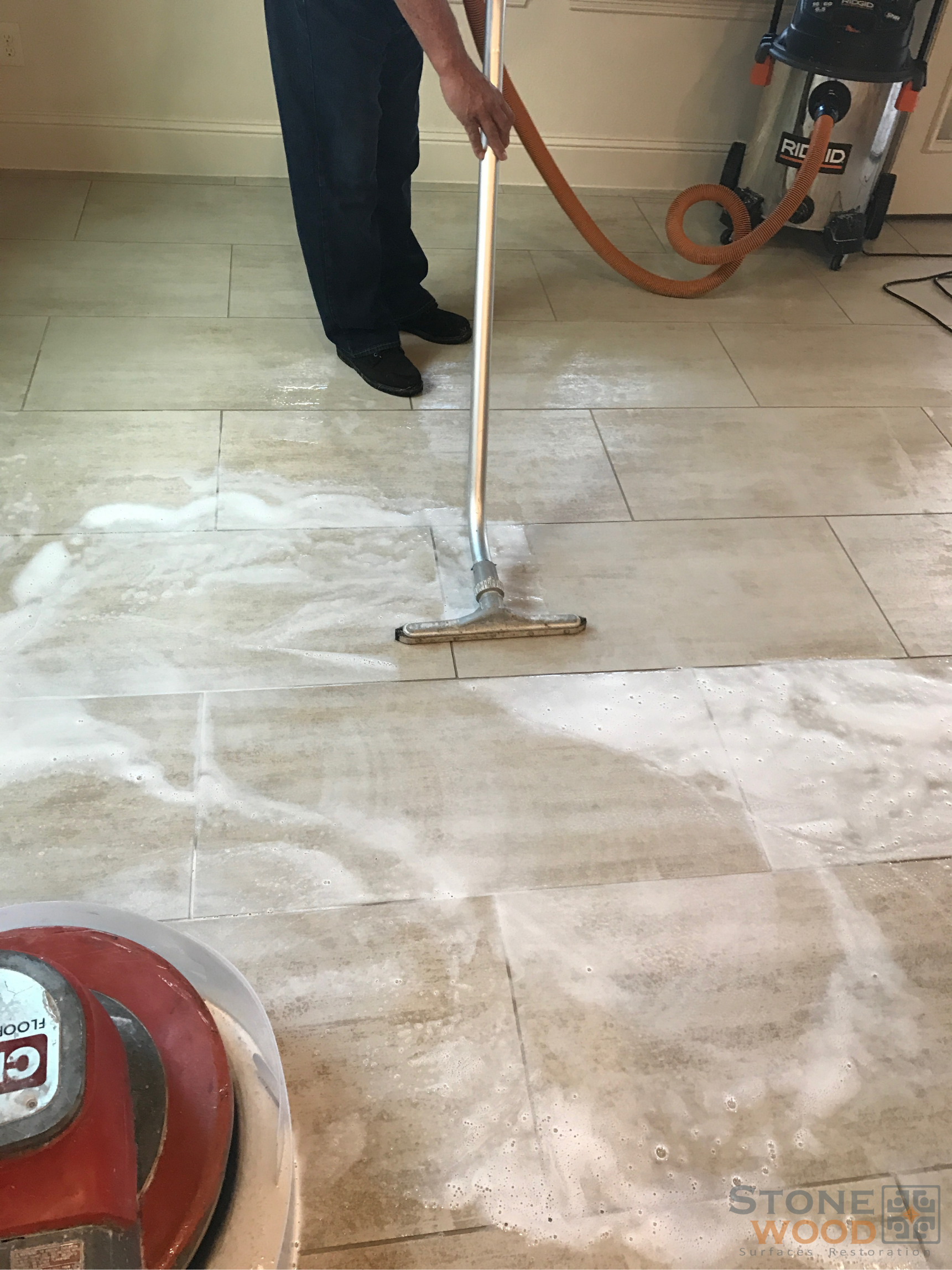 Kitchen tile cleaning in Houston